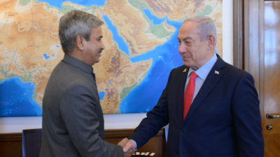 Netanyahu meets Indian envoy: Focus on security, economy; talks held amid US tariff pressure | India News