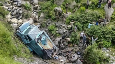 CRPF vehicle falls into Udhampur gorge, 2 jawans dead | India News