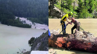 Uttarakhand flash flood aftermath: Temporary lake formed in Harsil poses new risk; Army work to secure it as NDMA orders constant surveillance | Dehradun News