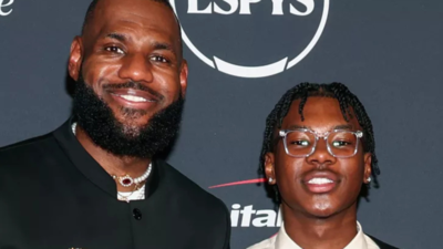 LeBron James shares warm father-son duo moment as Bryce James gears up for freshman season | NBA News