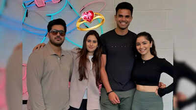 Arjun Tendulkar, son of Sachin Tendulkar, gets engaged Saaniya Chandok in private ceremony | Off the field News