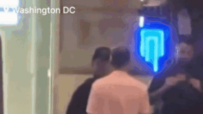 Federal crackdown in DC: Man throws Subway sandwich at federal agent – video