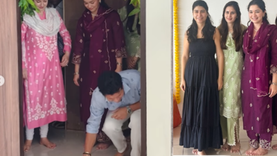 Spotted! Sachin Tendulkar with his future daughter-in-law Saaniya Chandok | Off the field News