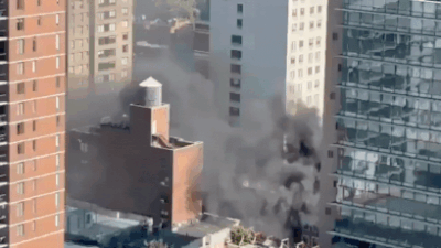 Watch: Black smoke engulfs Manhattan skies after ‘explosion’ on Upper East Side; over 100 firefighters battle blaze