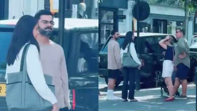 Viral video: Virat Kohli, wife Anushka Sharma enjoy London stroll; duo seen interacting with locals | Cricket News
