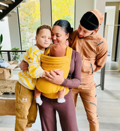 Stephen Curry’s wife Ayesha Curry shares an unforgettable moment of baby Cai walking on his dad’s footsteps | NBA News