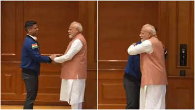 Modi-Shux meet: PM meets India’s first ISS astronaut Shubhanshu Shukla; receives mission patch, Earth photos | India News