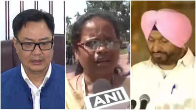 Lok Sabha ruckus: TMC MP says BJP’s Ravneet Singh Bittu, Kiren Rijiju ‘attacked, pushed’ her; Kalyan Banerjee doubled down on claim | India News