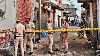 ‘Blood all over the house’: Shocking triple murder in south Delhi; couple, son found dead with throat slit, younger son missing | Delhi News