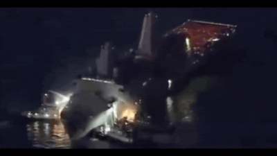 US Navy warship blaze: Two sailors injured as USS New Orleans burns for 12 hours near Okinawa; Japan aids firefight