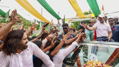 Voter Adhikar Yatra: FIR filed against Rahul Gandhi’s vehicle driver after cop injured in Bihar; police await details | India News