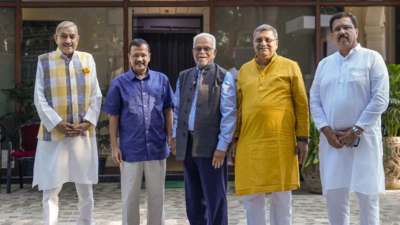 Congress, TMC leaders meet Kejriwal as AAP assures support for opposition’s VP candidate | India News