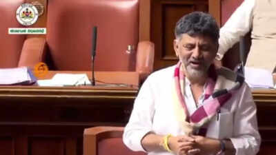 ‘Namaste Sada Vatsale’: DK Shivakumar ‘sings’ RSS anthem at Karnataka assembly; watch video | Bengaluru News
