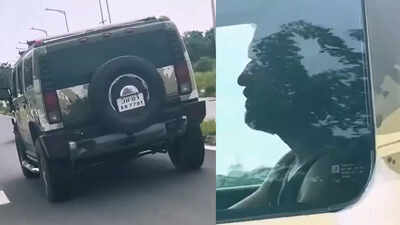 MS Dhoni spotted in army-themed Hummer! Video goes viral – Watch | Off the field News