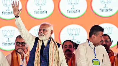 At Bengal rally, PM uses infiltration, corruption to take aim at Trinamool | India News