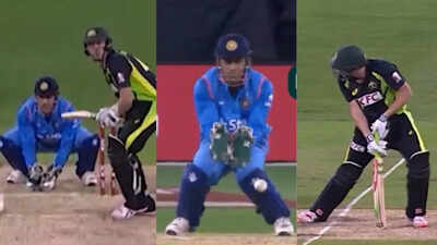 ‘He’s a genius!’: Bizarre MS Dhoni stumping leaves Australia wicketkeeper in disbelief – Luck or skill? | Cricket News