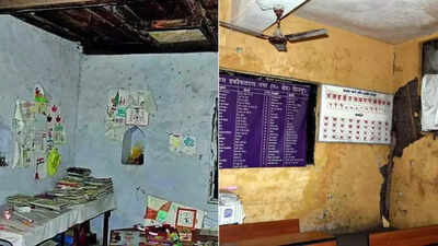 Disasters batter Uttarakhand, children forced to study in crumbling schools | India News