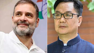 ‘When he speaks, his MPs get uncomfortable’: Kiren Rijiju slams Rahul Gandhi; takes George Soros dig at Congress | India News