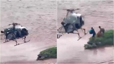 Punjab floods: Indian Army’s daredevil rescue mission with Cheetah helicopters – Watch | India News