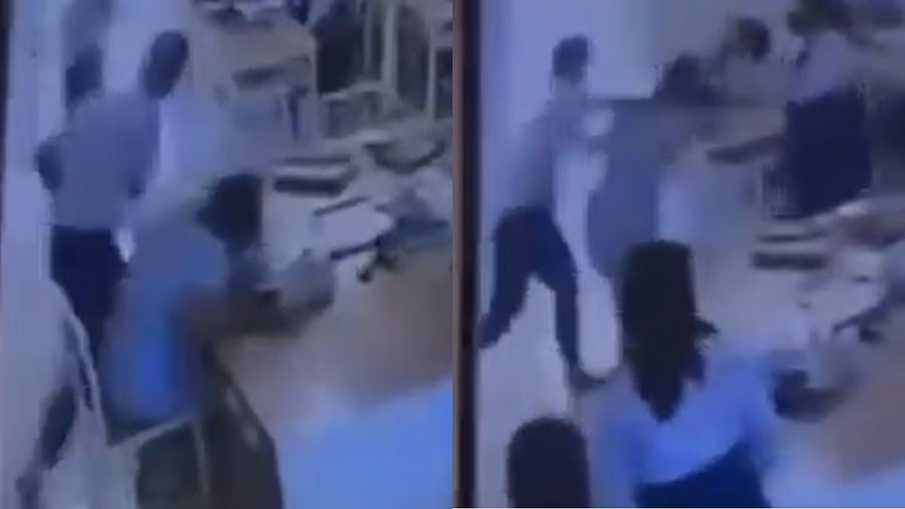 Watch: Thai teen brutally thrashes female teacher; furious over losing 2 marks in exam