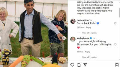 ‘You were right all along’: ‘Come back Rishi’ posts on ex-UK PM’s Instagram viral