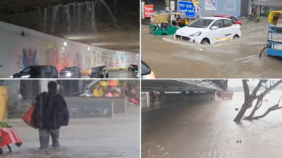 Delhi-NCR rain havoc: Flood alert issued; roads waterlogged, monster traffic jams – top developments | India News