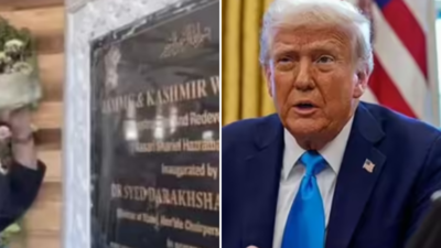 Evening news wrap: Hazratbal plaque vandalism sparks row in J&K; Trump plays down India–US concerns. Read this, and more | India News