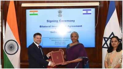 India, Israel sign treaty to boost trade, mutual investments | India News