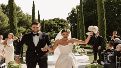 Leon Draisaitl’s wife Celeste Desjardins just can’t stop reliving her dream wedding; Labels it “Happiest day of our lives” | NHL News