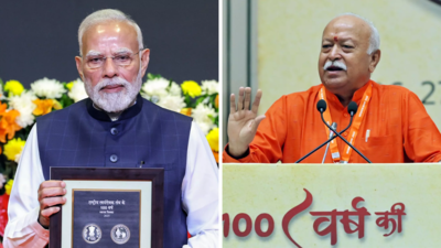 ‘Inspiring address’: PM Modi hails RSS chief Mohan Bhagwat’s centenary speech; stresses global impact of Sangh’s values | India News