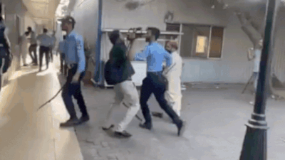Watch: Police raid Islamabad press club amid PoK protests; journalists assaulted
