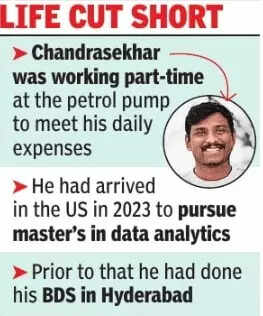 Went to build better future’: Hyderabad student shot dead in US; how a ‘robbery attempt’ claimed life of Pole Chandrasekhar | Hyderabad News
