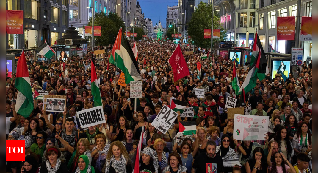 Hundreds of thousands march in Turkiye, Spain, the Netherlands for Gaza