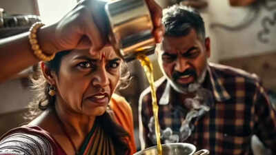 ‘Burned while asleep’: South Delhi man attacked with hot oil and chilli powder by wife; cries for help | Delhi News