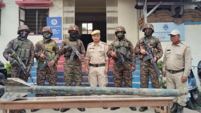Manipur alert: 9-foot rocket weighing 200kg recovered in Churachandpur; explosives, detonator seized | Guwahati News