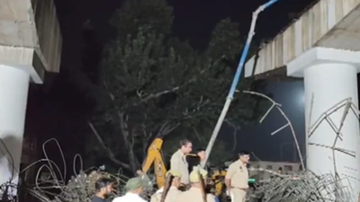 Firozabad: Railway over-bridge collapses; rescue operations under way | India News