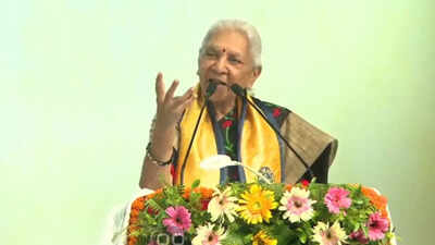 Anandiben Patel: ‘Have seen women chopped into 50 pieces’ UP governor Anandiben Patel warns girls against live-in relationship; urges focus on education | Lucknow News