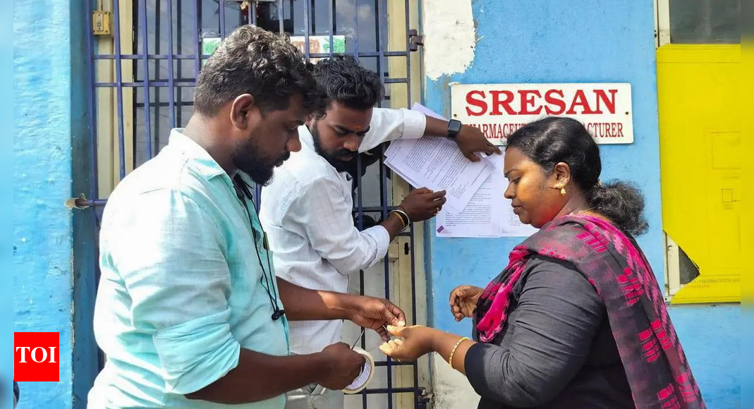 Coldrif cough syrup row: ED raids Sresan Pharmaceuticals units in Chennai | Chennai News