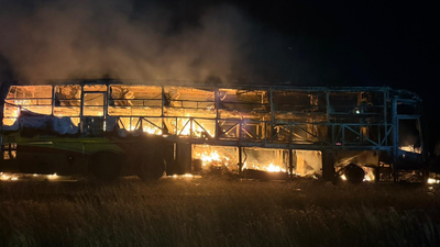 32 feared burnt alive as bus catches fire on Hyderabad – Bengaluru highway; CM Naidu offers condolences | Bengaluru News