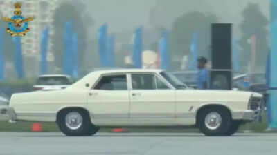 Air Force Day ’25: Air Chief Marshal arrives in rare 1960s V8 car, all you need to know