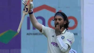Watch: KL Rahul hits historic ton, dazzles fans with never-seen-before celebration; it was for… | Cricket News