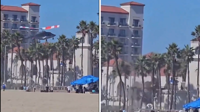 Helicopter crashes in California’s Huntington Beach; 5 injured – watch