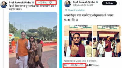 ‘Vote chori proof’: Opposition attacks Rakesh Sinha, BJP leaders for voting in two states; RSS ideologue hits back | India News