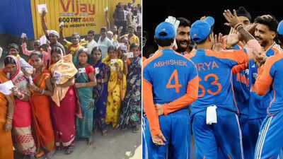 Evening news wrap: 60.13% voter turnout in Bihar polls till 5pm; India defeat Australia by 48 runs to lead 2-1 in T20I series & more | India News