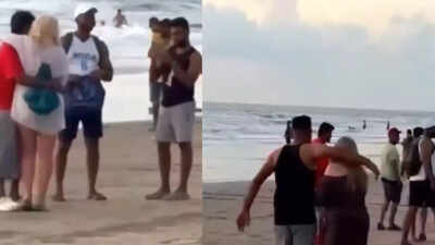 They were visibly uncomfortable: Men seen forcing foreign tourists for photos in Goa | Goa News