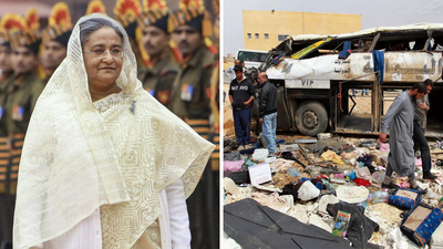 Evening news wrap: Sheikh Hasina sentenced to death by Bangladesh court; 45 Indian pilgrims die in Saudi Arabia bus tragedy & more | India News