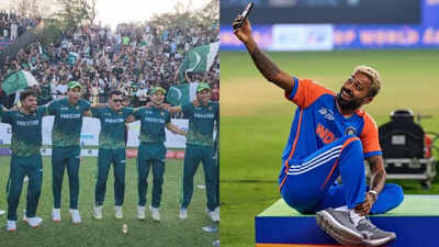 Viral pic! Pakistan’s Muhammad Shahzad copies Hardik Pandya’s iconic celebration after record Hong Kong Sixes title | Cricket News