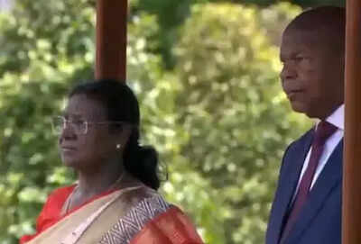 President Droupadi Murmu arrives in Angola, receives ceremonial welcome – watch | India News