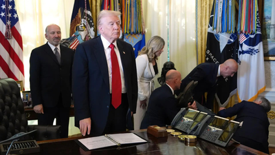 Watch: Trump’s guest faints during White House event; netizens slam his ‘too calm’ response