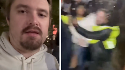 MAGA reporter claims he was ‘assaulted’ by ‘violent leftists’ at anti-ICE rally, says protesters tried to ‘steal his phone’